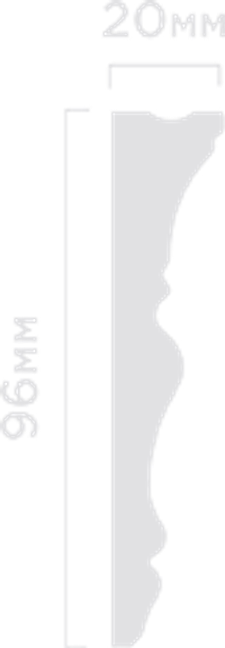Карниз HiWood, 96x20 мм