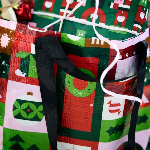 ВИНТЕРФИНТ VINTERFINT Сумка 36 л, цветная/рождество