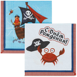 Салфетки «Пиратский Остров», 25 см/ 33 см, 12 шт