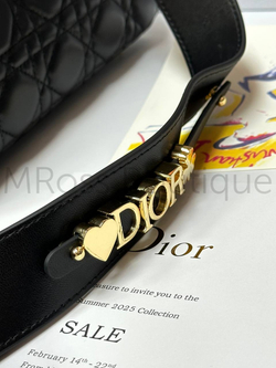 Женская сумка Lady Dior My ABC квадратная черного цвета