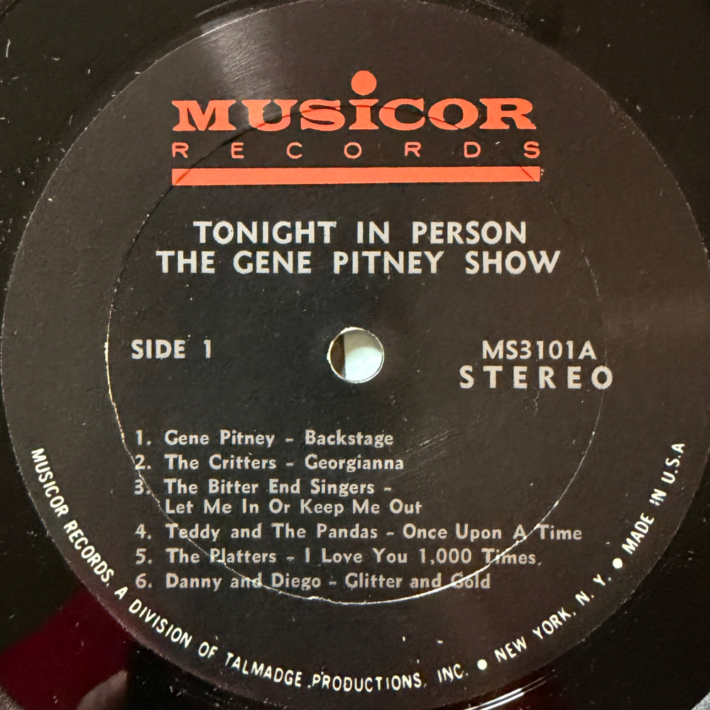 Сборник The Gene Pitney Show (США 1966г.) Т