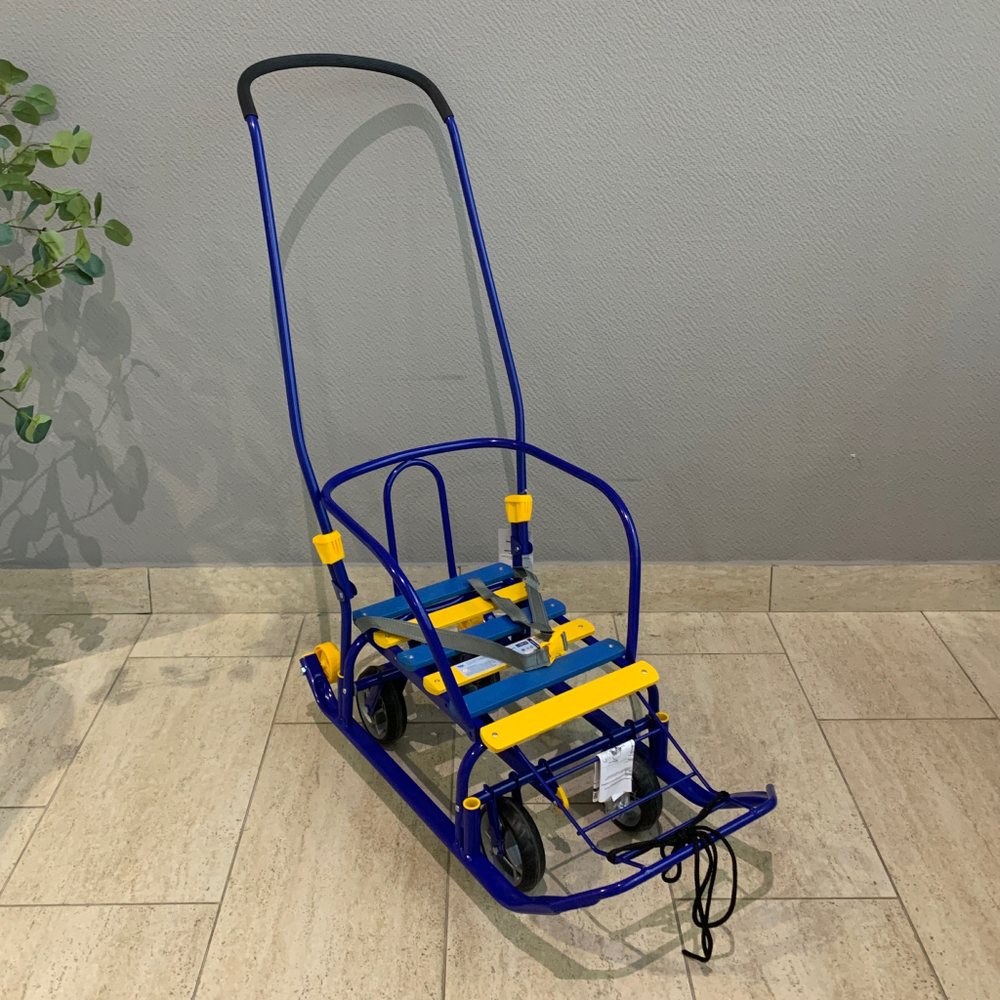 Санки детские «Тимка 3К универсал+» синий (арт. Т3КУ+/С)