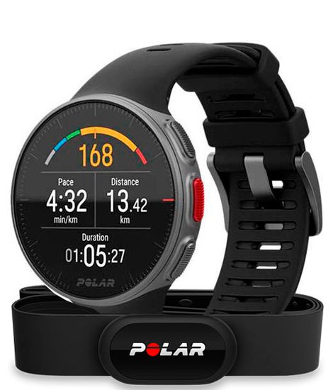 Мультиспортивные часы Polar Vantage V HR (датчик H10) Black 90069634