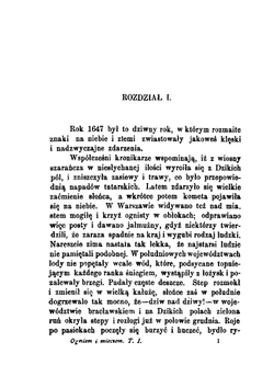 Ogniem I Mieczem: Powiesc Z Lat Dawnych. Volume 1 | Sienkiewicz Henryk