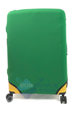 Чехол для чемодана L однотонный зеленый 01836