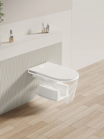 Унитаз-биде подвесной с инсталляцией Allen Brau Smart 4.I1001.20 белый, с крышкой микролифт, слив торнадо