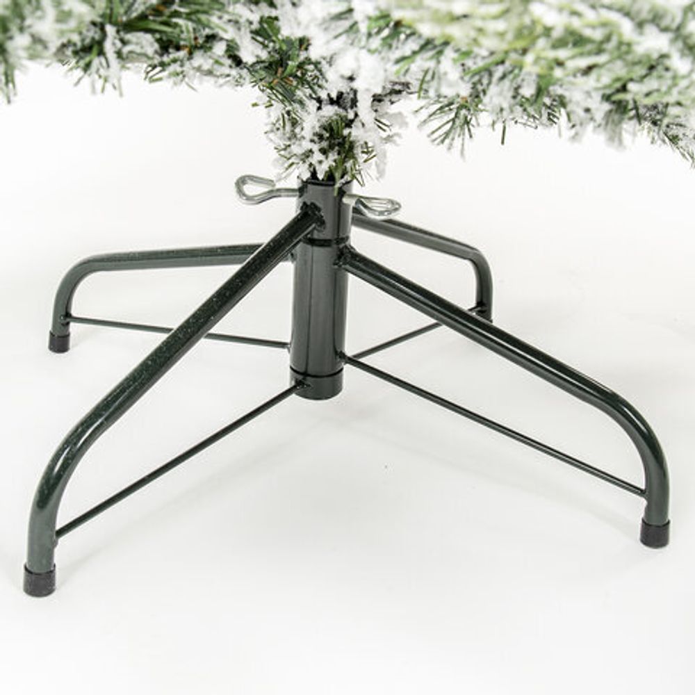 Ель новогодняя искусственная заснеженная "Snow Queen" 150 см, литой ПЭТ+ПВХ, ЗОЛОТАЯ СКАЗКА, 591315