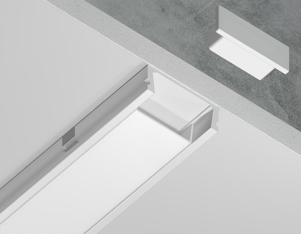 Ambrella Алюминиевый профиль накладной 15.5*6 для светодиодной ленты до 11мм Alum Profile GP1700WH