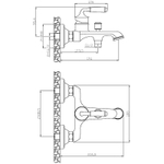 СМЕСИТЕЛЬ ДЛЯ ВАННЫ ESKO PRAGUE PG54