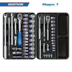 KING TONY (9G38-100MRR) Набор инструментов "BASTION" в красной тележке, 204 предмета
