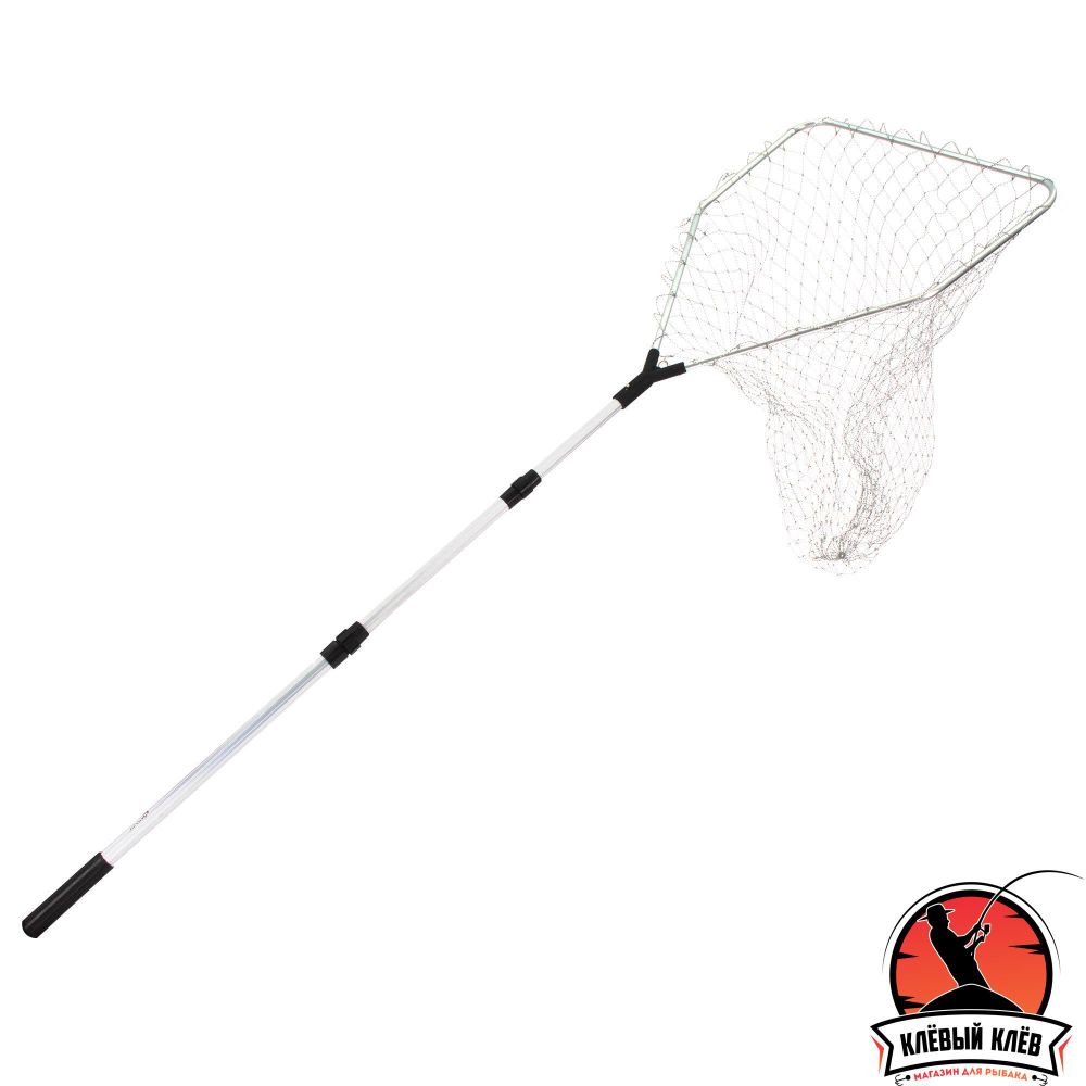 Подсачек складной телескопич. Namazu L- 180 см, квадратный обод 75х60 см, нейлон/25/
