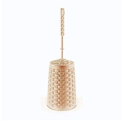 Длинный Ёршик для туалета РАТТАН бежевый