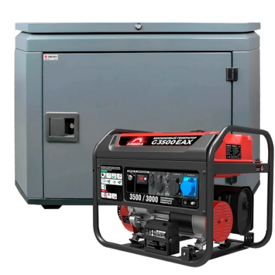 Генератор бензиновый SUNREKA G3500EAX с кожухом Geon 1400SS RAL 7024