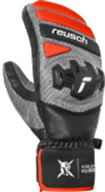 REUSCH 25/26 варежки горнолыжные 6511422_7588 REUSCH Worldcup Warrior R-Tex XT Mitten Bl/Sil/Fl Red