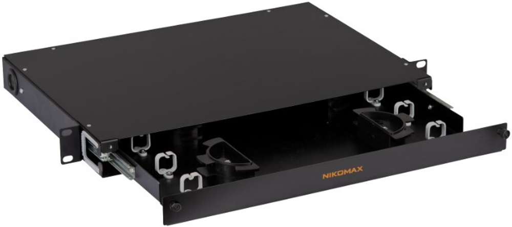 Органайзер 19, 1U NikoMax NMC-OKFP-SL-1U-BK