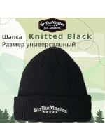 Шапка с помпоном Strikemaster Black Grey White, размер универсальный