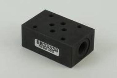 EB33338 - Плита модульная Ду 6, ISO 4401-03 / CETOP 03, отводы G3/8" от каналов Р и Т, сталь