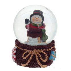 GAEM Фигурка декор в стекл шаре "Дед Мороз/Мишка/Олень", D 4.5 см, L4,5 W5 H6 см, 4в.