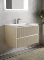 Тумба подвесная SANCOS Snob R 995х445х500, c двумя ящиками оснащенными доводчиками, Beige Soft , арт.SNR100CE