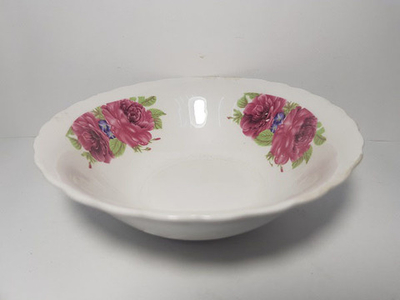 Тарелка суповая средняя Розовые розы 15см.