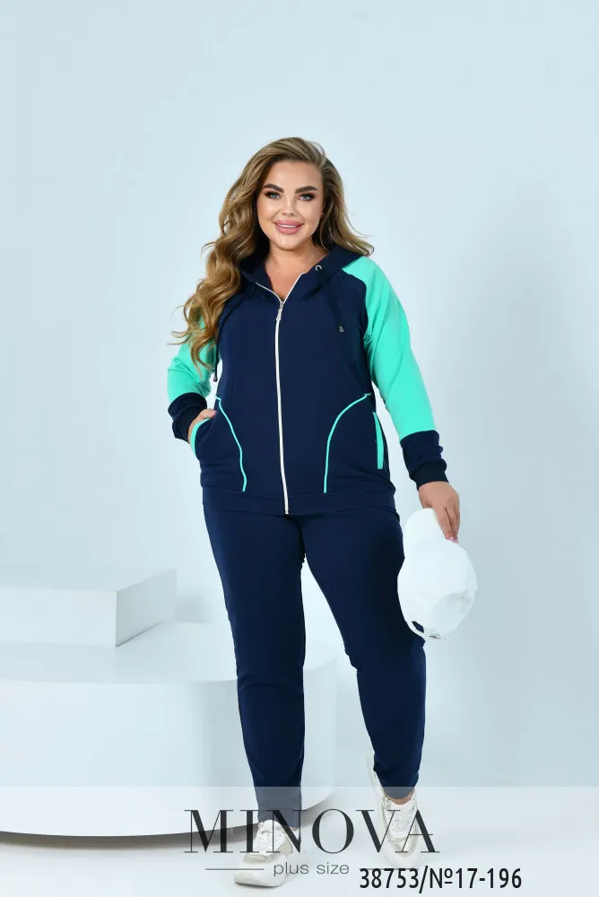 Костюм 17-196-синий-ментол Minova