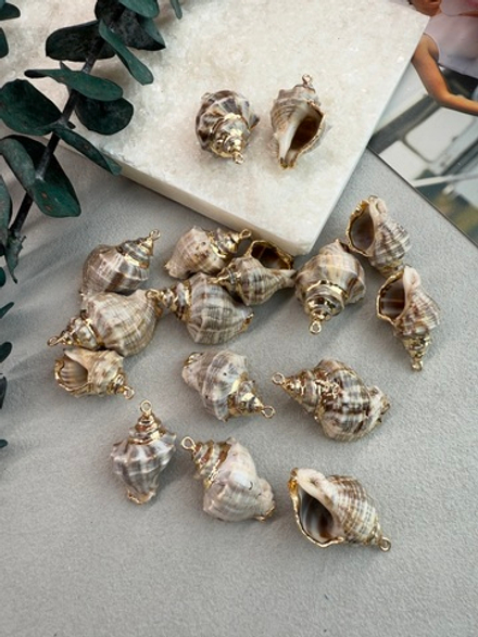 Подвеска ракушка, 30*35 мм, 2 штуки