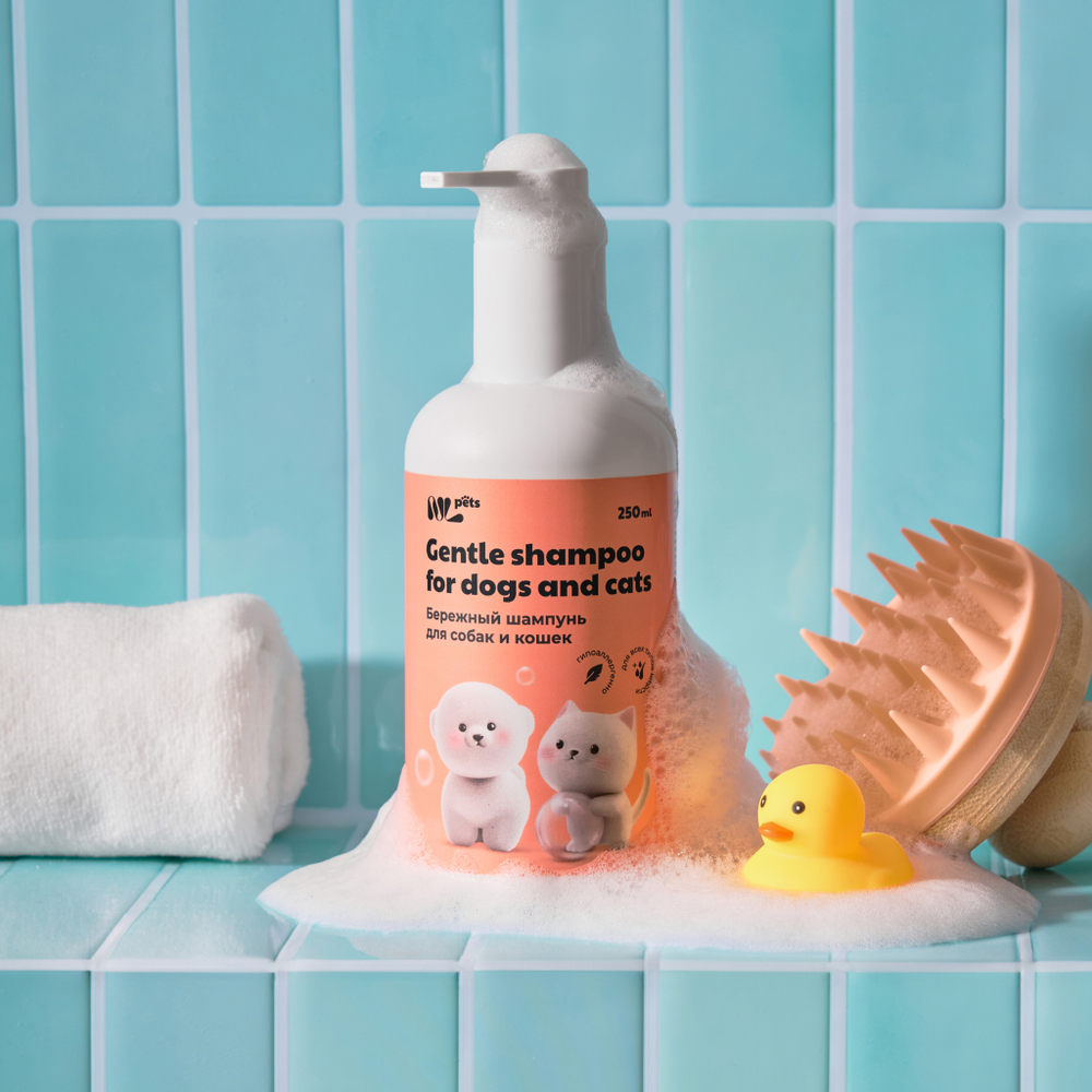 NL Pets Бережный шампунь для собак и кошек 250мл