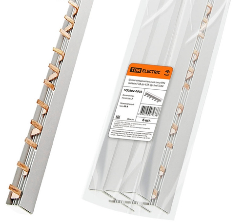 TDM Шина соединит. типа PIN (штырь) 3ф 63А длина 1м SQ0802-0003