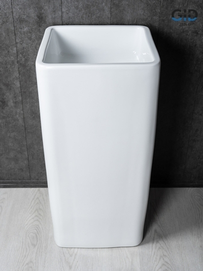 Раковина Gid Nb149 81119 накладная белая 41x41x85