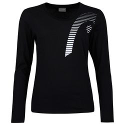 Женская теннисная футболкаHead Club 21 Linda LS W - Black
