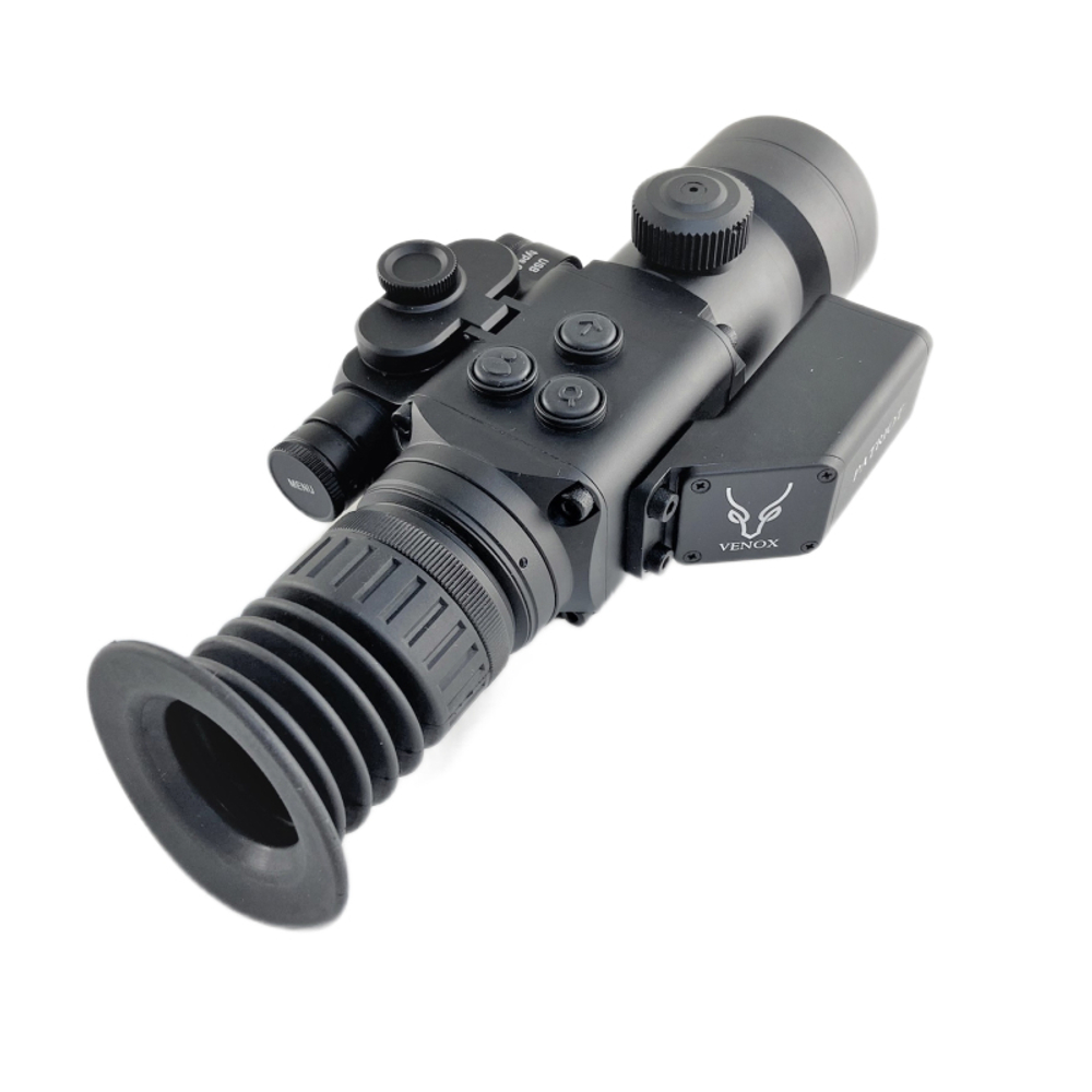 Тепловизионный прицел Venox Patriot 640 LRF (матрица 640x512, 12µm, NETD ≤40мК, F55/1.0, 2.2х, IP66)