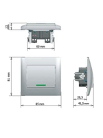 Рамка 2-я вертикальная Profitec Corsa бежевая E13 0223 024