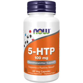 Now Foods 5-HTP 100 mg 60 veg capsules, 5-Гидрокситриптофан