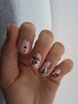 Lucky Rose Слайдеры наклейки для ногтей Foil 150