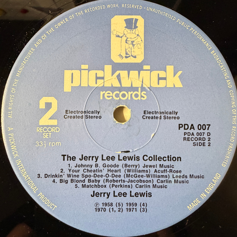 Jerry Lee Lewis - The Jerry Lee Lewis Collection 2LP (Англия 1974г.)