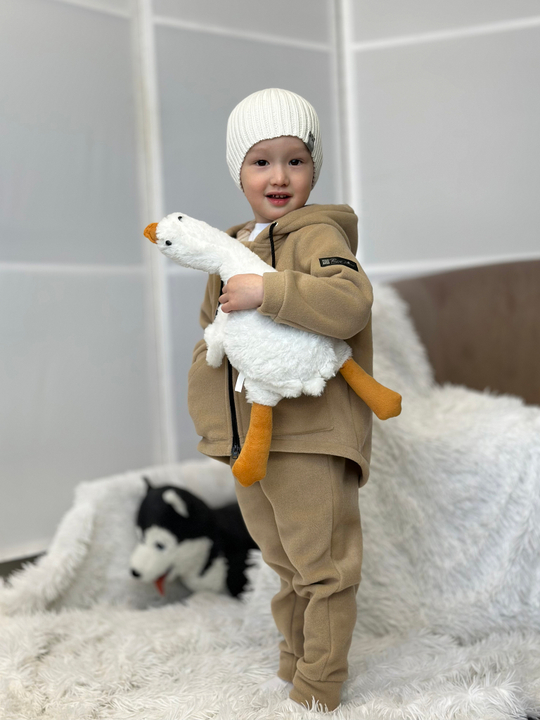 Флисовый костюм Светлый кофе