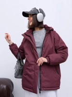 Куртка весенняя удлиненная с капюшоном