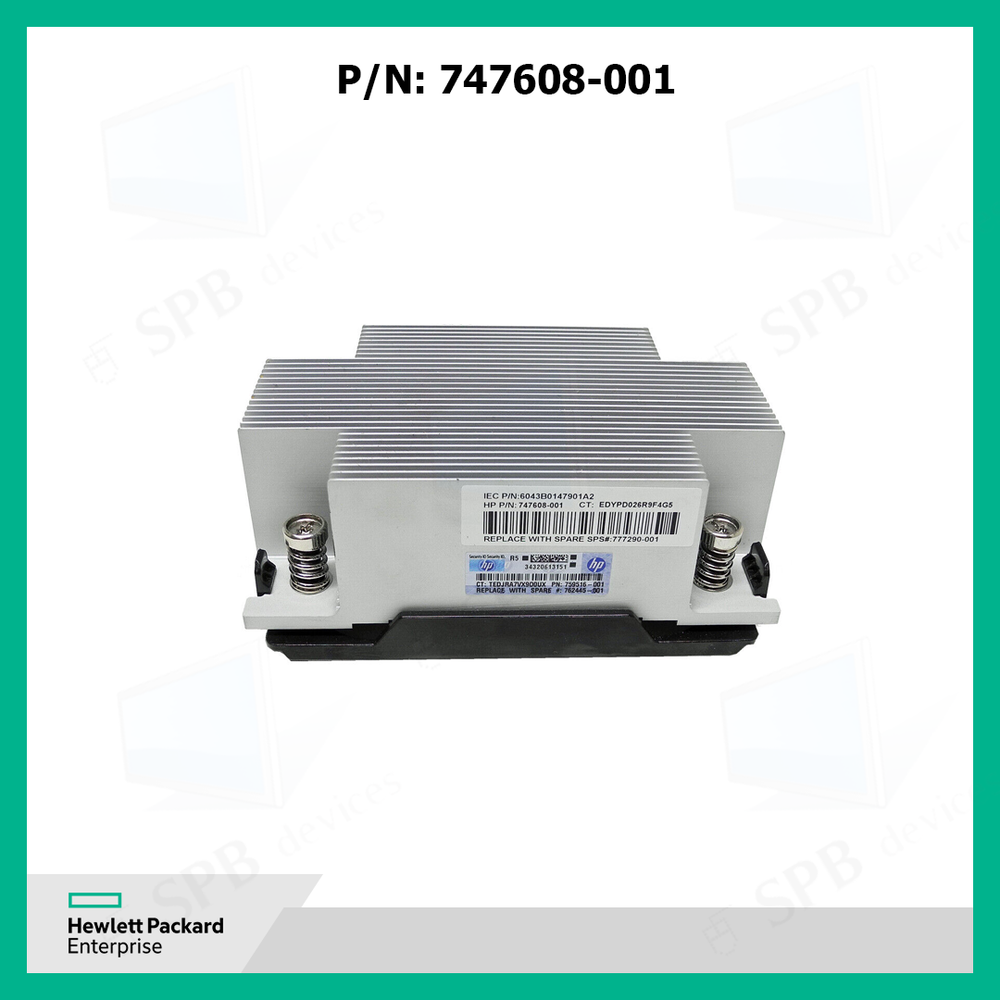 Радиатор процессора для сервера HP DL380 DL380p DL388 Gen9 747608-001, 777290-001