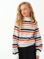 Джемпер для девочки AT1215 мультиколлор