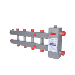Гидроразделитель с коллектором горизонтальный, 5 контуров,  до 70 кВт