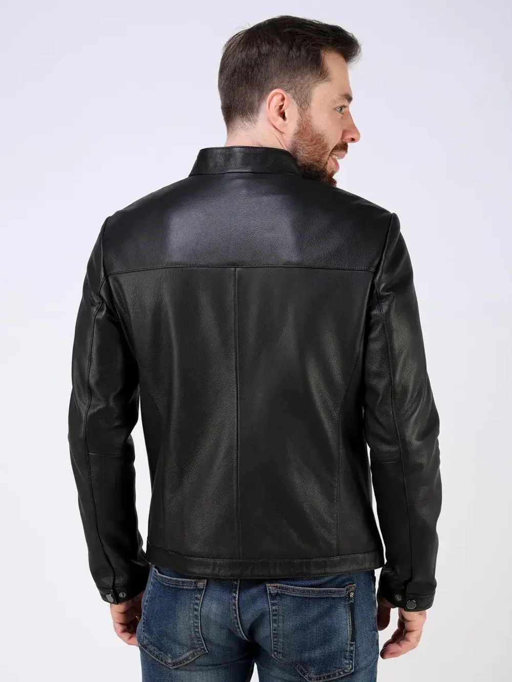 Кожаная куртка демисезонная