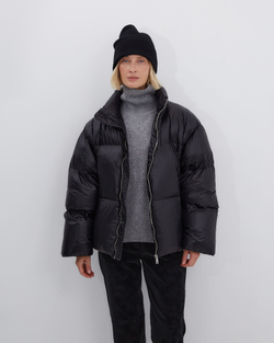 Пуховик черный