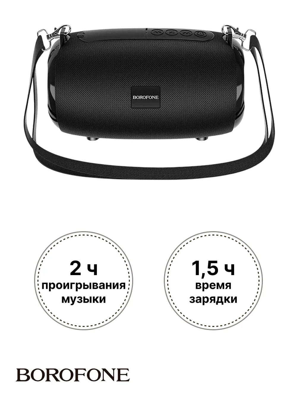 Беспроводная колонка Borofone BR4 ( черный )