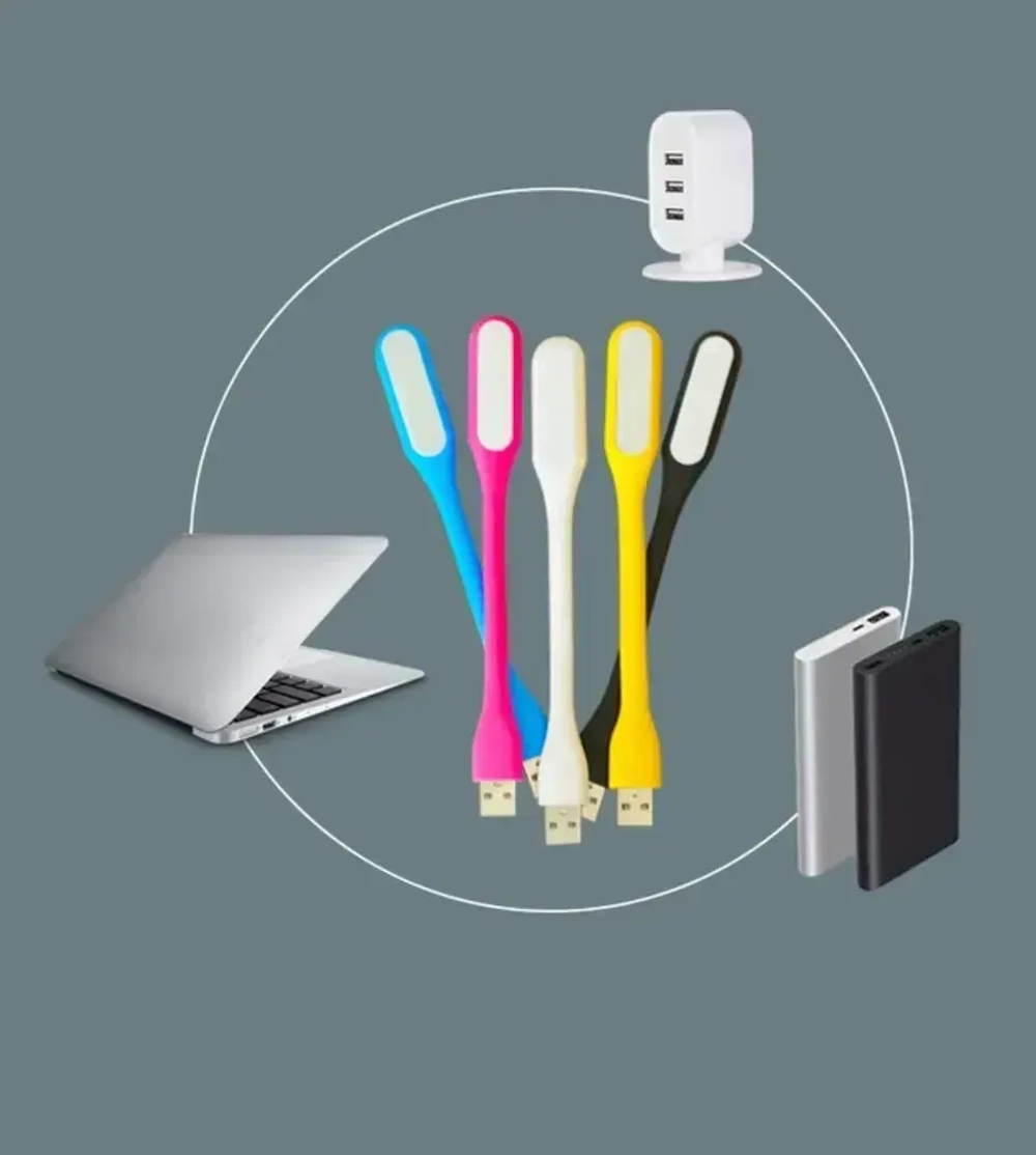 LED лампа для клавиатуры TESTIFIC, Светодиодный USB светильник для ноутбука, USB ночник 2 шт., черный