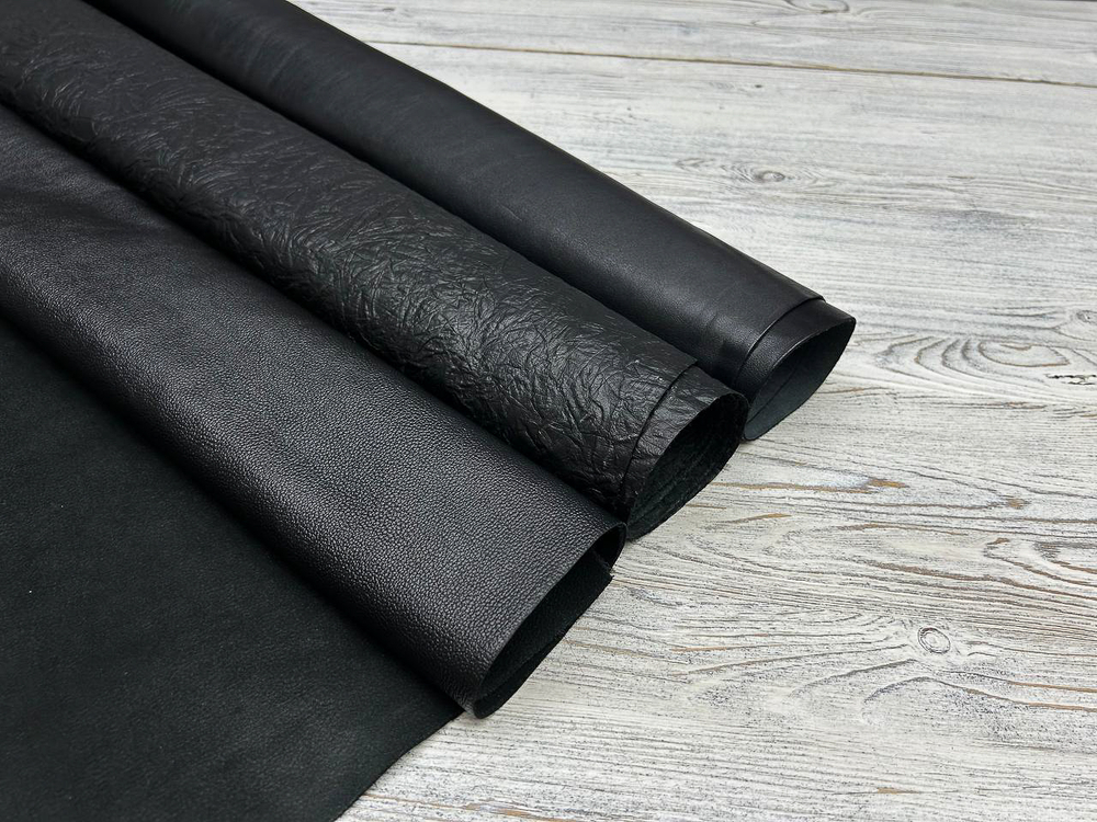 Лот Black Royal Mix (0,6-0,8-1,0 мм), натуральная кожа