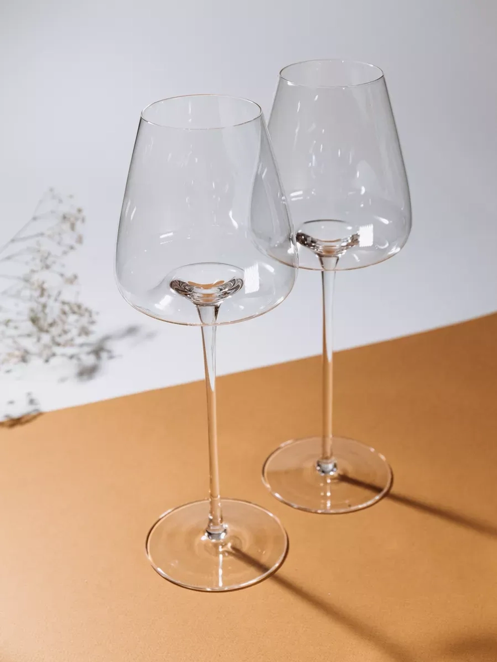 Бокал для вина на длинной ножке, 550 мл, 2 шт