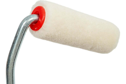 Мини-валик Зубр "ЭКСПЕРТ" "ВЕЛЮР", 100% шерсть, ворс 4мм, ручка 6мм, d=15/70мм 03536-07