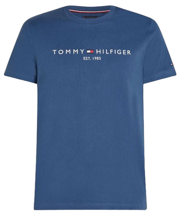 Мужская теннисная футболка Tommy Hilfiger Logo - небесный