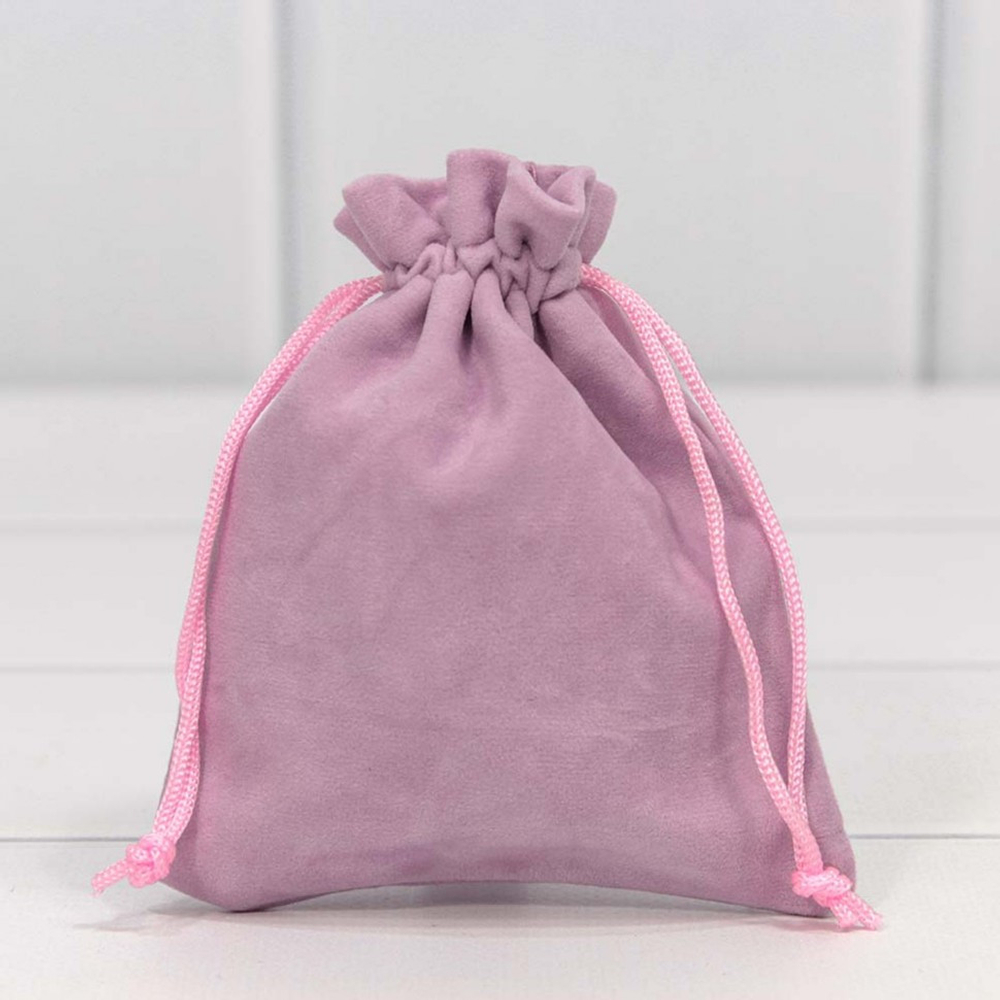 Мешочек 10х12см Бархат класс А (Сиреневый)