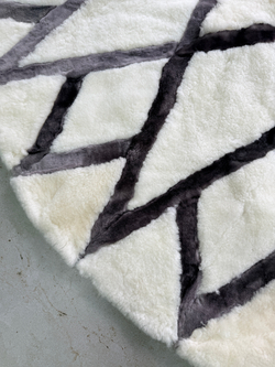 Ковер шкура натуральная овчина меховой